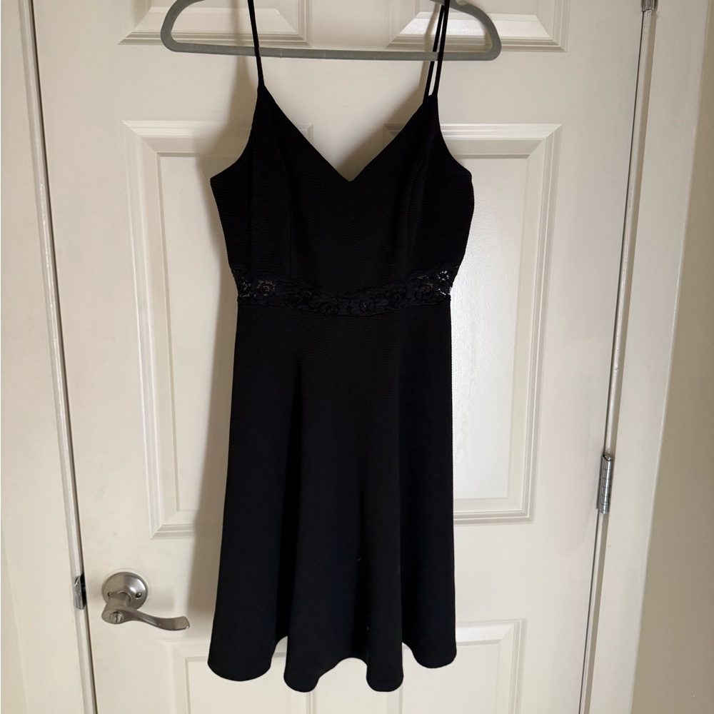 Black mini dress